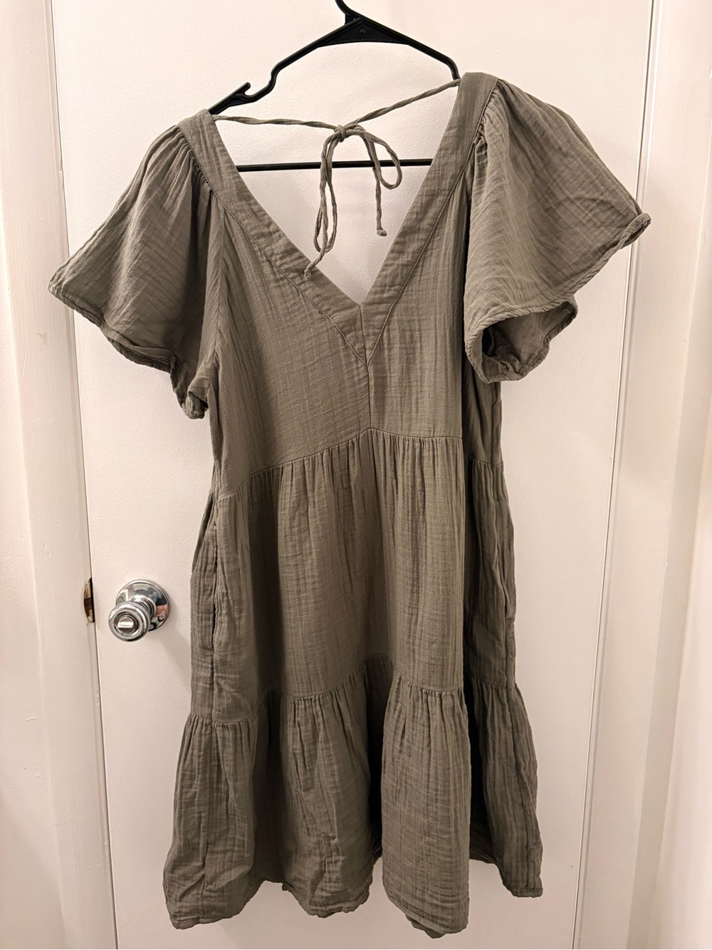Old Navy Women’s V-neck Midi Swing Dress